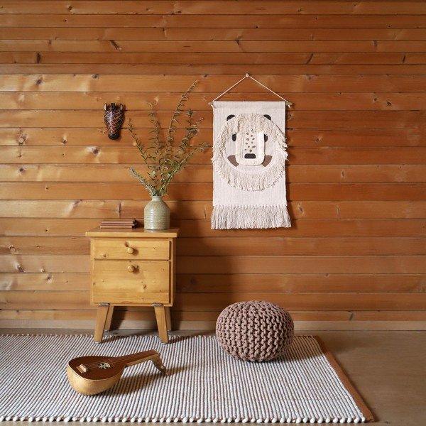 Oranžs paklājs ar vilnu 200x140 cm Bergen – Nattiot-image-1