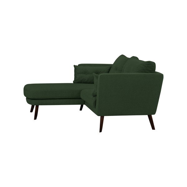 Zaļš trīsvietīgs dīvāns Mazzini Sofas Elena, ar atpūtas krēslu kreisajā stūrī-image-3