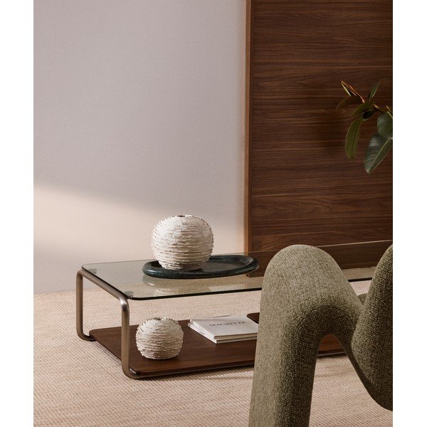 Krēmkrāsas keramikas rokām darināta vāze (augstums 21 cm) Evania – Kave Home-image-1