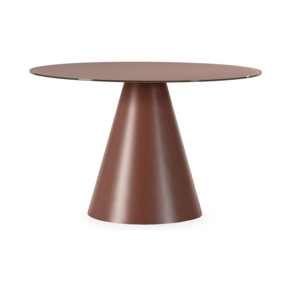 Apaļš ēdamgalds ar stikla galda virsmu ø 120 cm Vida – MOME