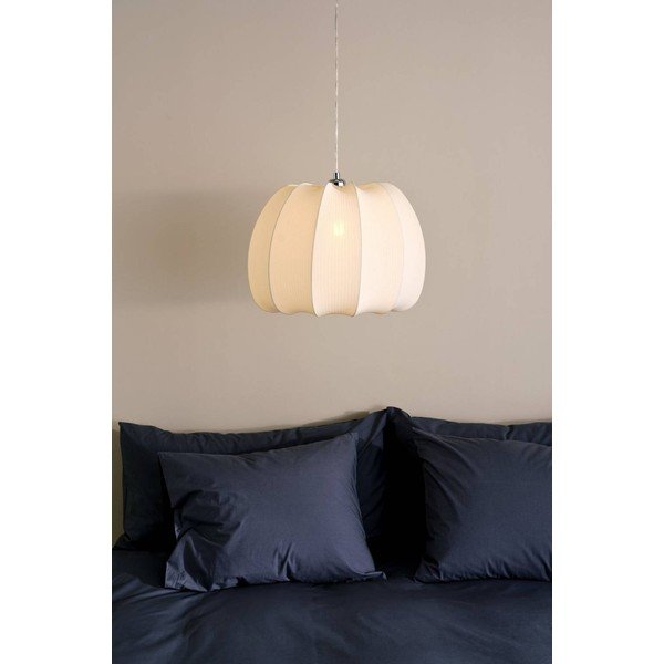Krēmkrāsas tekstila piekaramā lampa ø 42 cm Pion – Jotex-image-1