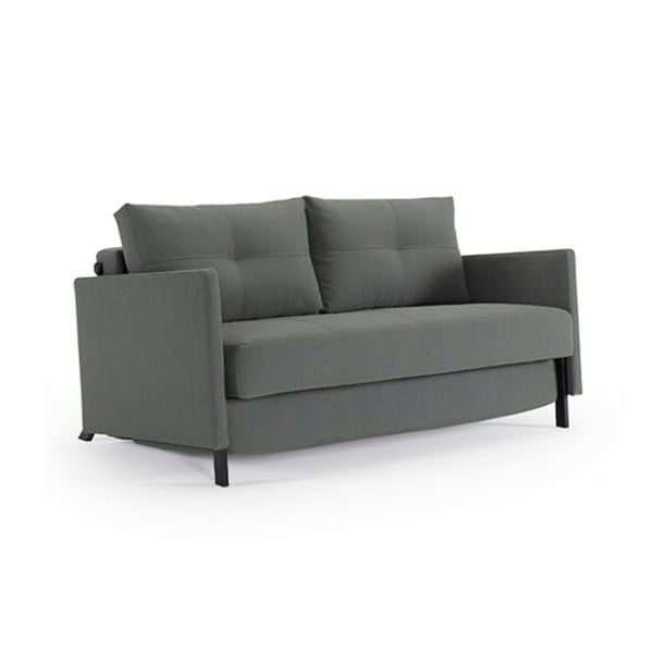 Zaļa dīvāns gulta Innovation Cuber With Arms Elegance Green, 100 x 154 cm