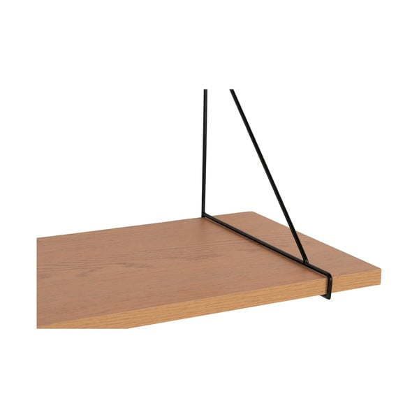 Dabīga toņa sienas plaukts ar oškoka imitāciju 120 cm Chiba – House Nordic-image-3