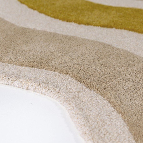 Zaļš/dabīga toņa ar rokām darināts vilnas paklājs 160x230 cm Cascade Wool – Flair Rugs-image-3