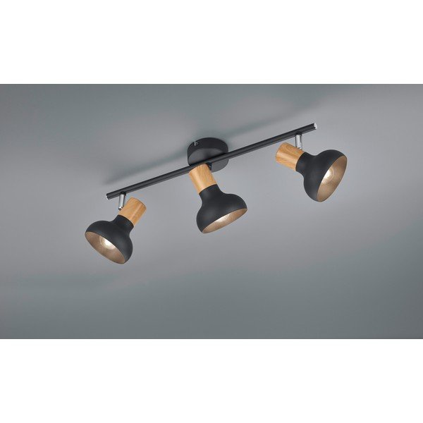 Matēti melna prožektora tipa lampa ø 10 cm Latika – Reality-image-1