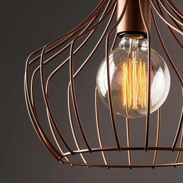 Vara krāsas piekaramā lampa ar metāla abažūru ø 27 cm Mezopotamya – Opviq lights-image-3