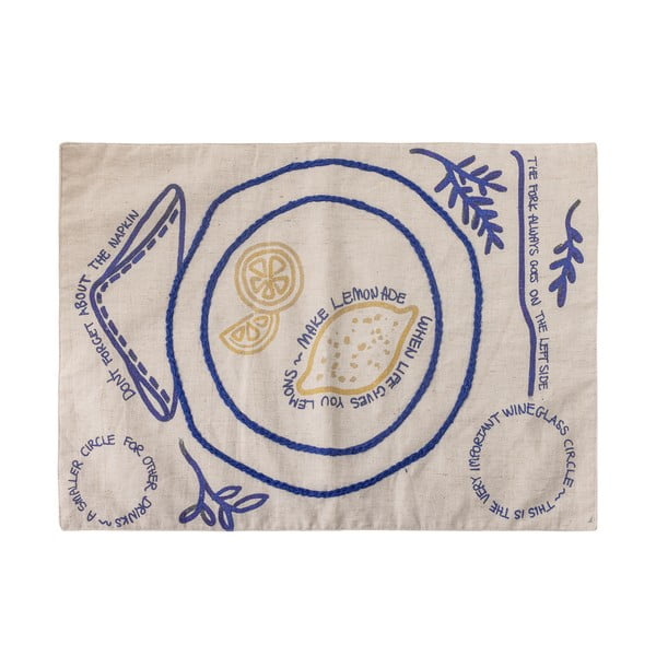 Galda paliktnis no lina maisījuma 33x48 cm Limone – Bloomingville