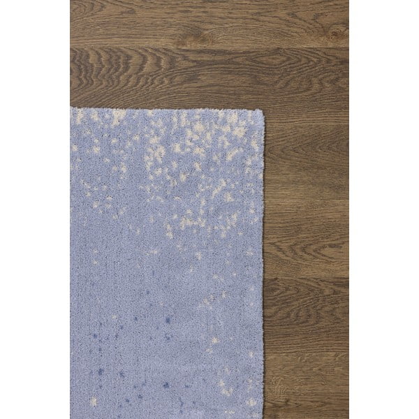 Gaiši zils vilnas paklājs 133x180 cm Folds – Agnella-image-3