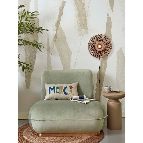 Melna/dabīga toņa sienas lampa ø 30 cm Kalimantan – Good&Mojo-image-3