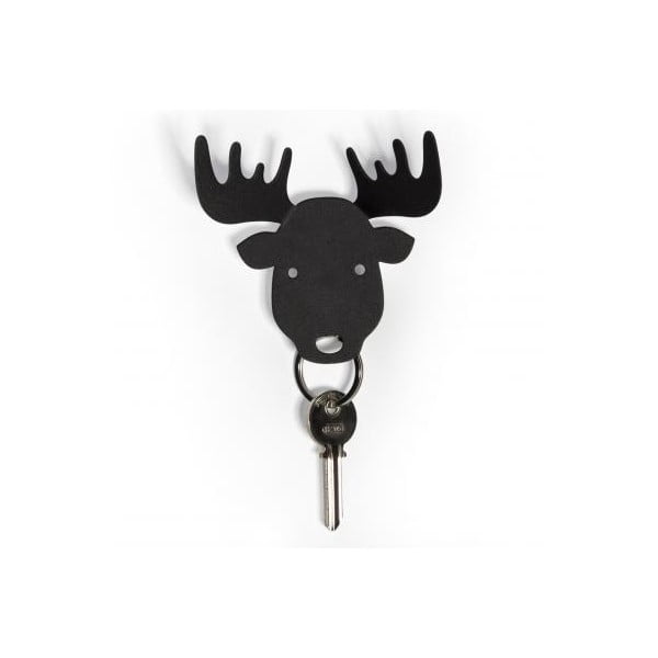 Kvalitatīvs melns atslēgu turētājs Moose