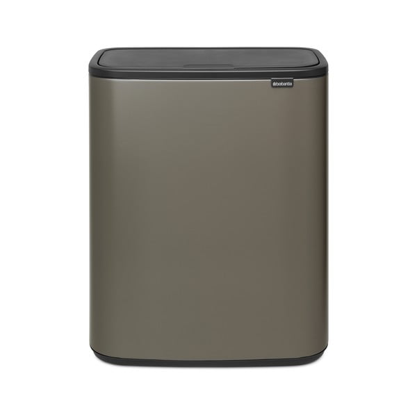 Pelēka ar pieskārienu atverama tērauda atkritumu tvertne 60 l Bo Touch Bin – Brabantia-image-2