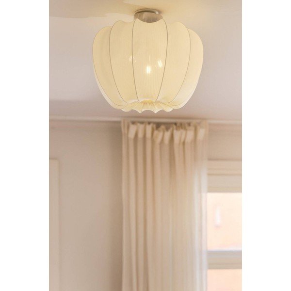 Krēmkrāsas tekstila griestu lampa ø 50 cm Pion – Jotex-image-1