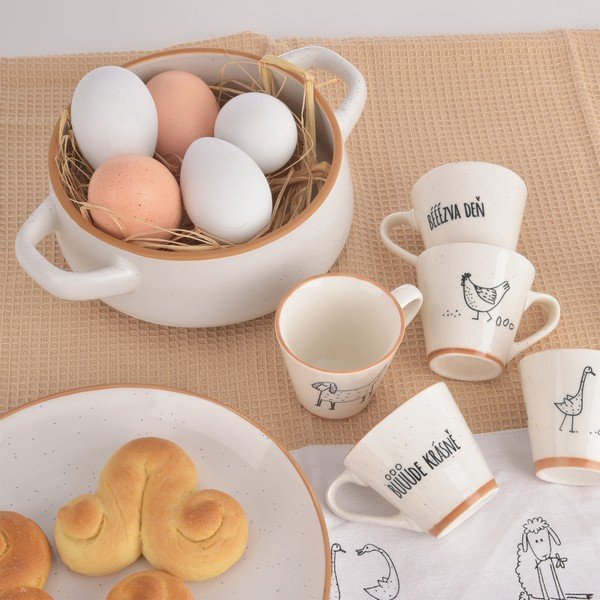 Krēmkrāsas keramikas bļodiņas (4 gab.) 850 ml Statek – Orion-image-3