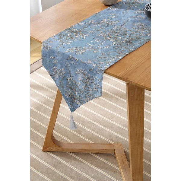 Galda celiņš 45x140 cm Blue Spring – Minimalist Cushion Covers-image-1