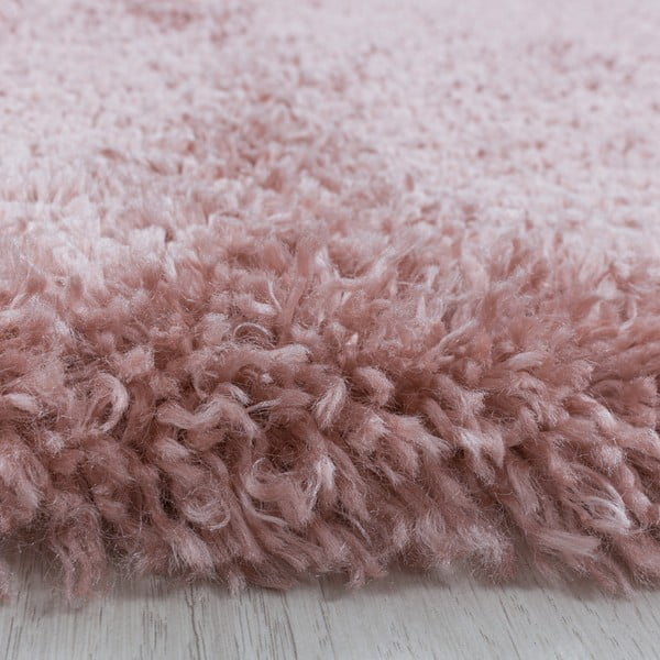 Rozā apaļš paklājs ø 160 cm Fluffy – Ayyildiz Carpets-image-3