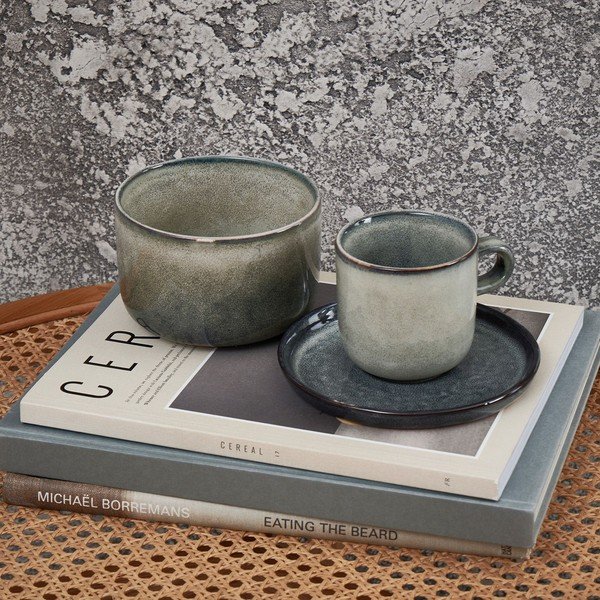 Zaļa akmensmasas tasīte 240 ml Meridian – Salt&Pepper-image-2