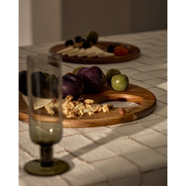 Koka griešanas dēlis pasniegšanai ø 36 cm Klot – Kave Home-image-2