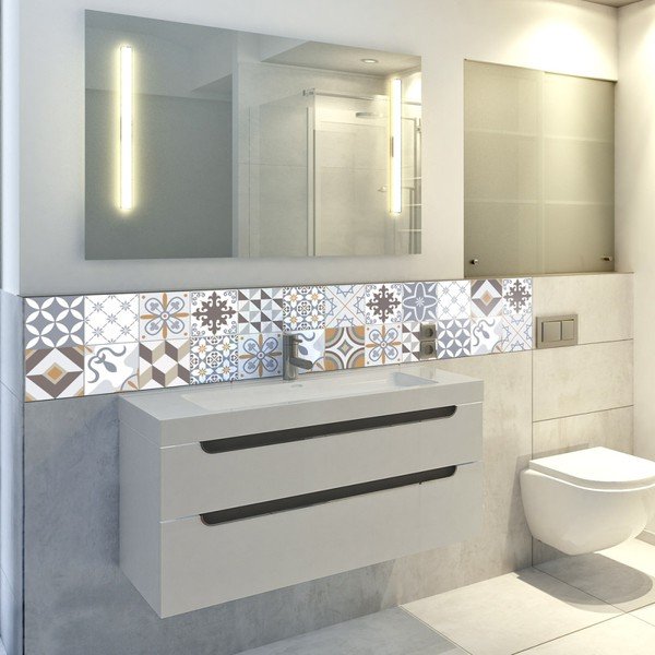 24 uzlīmju komplekts Ambiance Tiles Beige-image-2