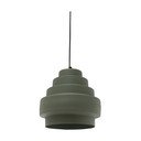 Zaļa piekaramā lampa ø 25 cm – Antic Line