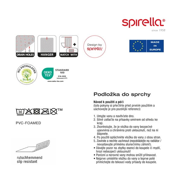 Neslīdošs paklājs dušai 55x55 cm Bang – Spirella-image-2