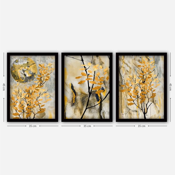 Gleznas (3 gab.) 35x45 cm – Wallity-image-1