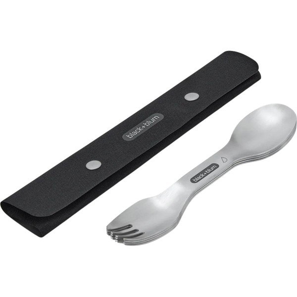 Sudraba krāsas nerūsējošā tērauda dakšas (4 gab.) Spork – Black + Blum-image-2