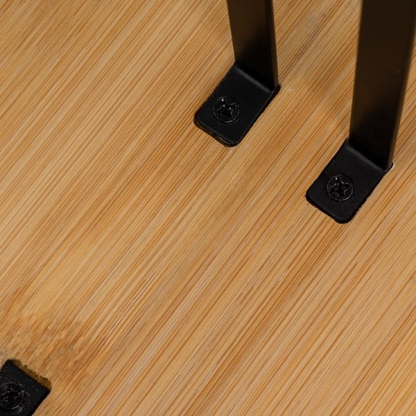 Melns/dabīga toņa metāla papīra dvieļu statīvs – Casa Selección-image-1