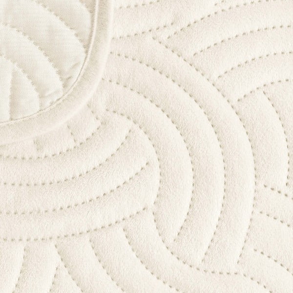 Bēšs samta gultas pārklājs 220x240 cm Solange – douceur d'intérieur-image-4