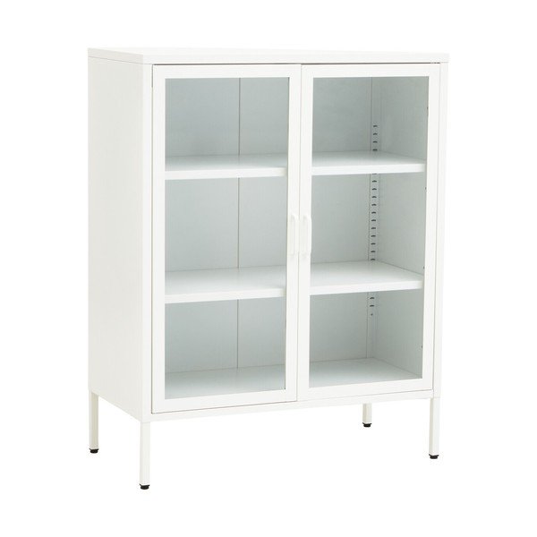 Balta tērauda vitrīna 80x102x40 cm Acier – Premier Housewares