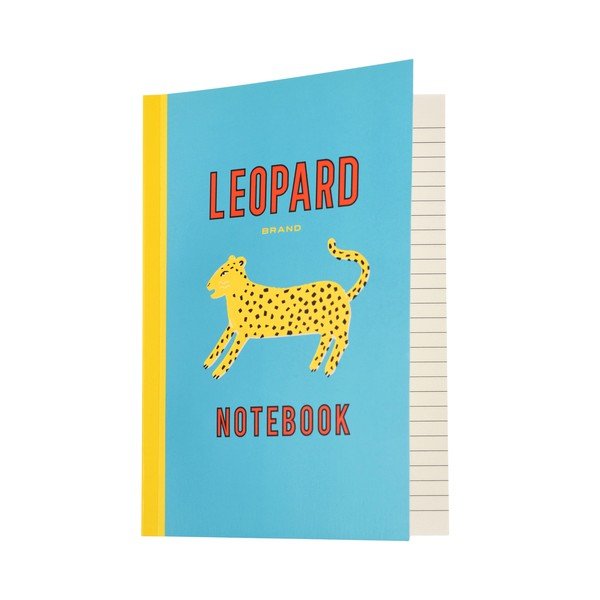 Piezīmju klade 60 lappuses A5 formāts Leopard – Rex London-image-1