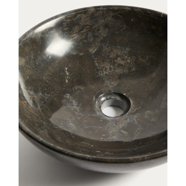 Pelēka akmens apaļa izlietne ø 40 cm Darnen – Kave Home-image-4