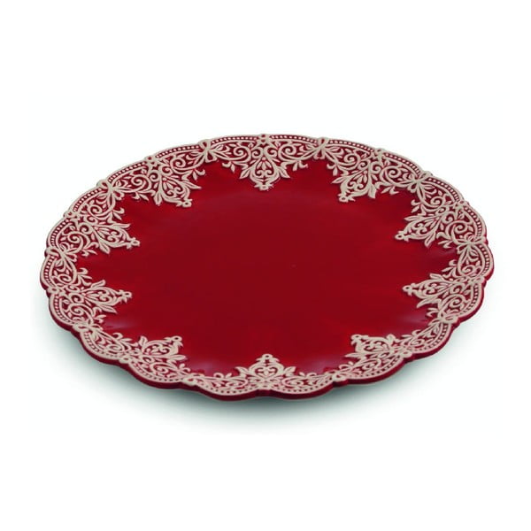 Paplāte Praline Round Red