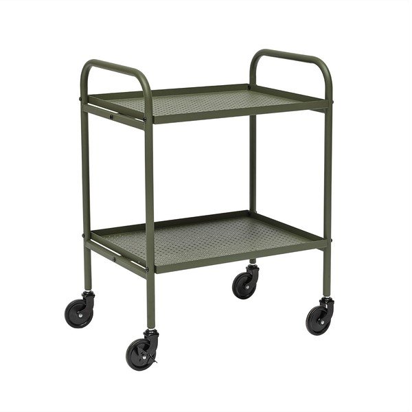 Tērauda servēšanas galdiņš uz riteņiem 37,5x52 cm Maki – OYOY Living Design