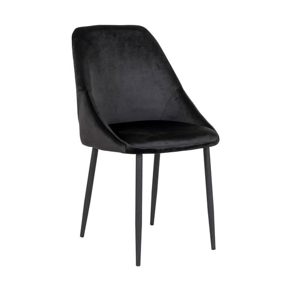 Melna samta ēdamistabas krēsli (2 gab.) Porto – House Nordic