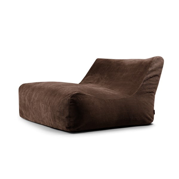 Tumši brūns velveta sēžammaiss Sofa Lounge – SLOWDOWN