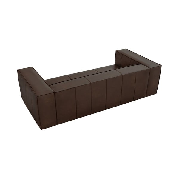 Tumši brūns ādas dīvāns 227 cm Madame – Windsor & Co Sofas-image-4