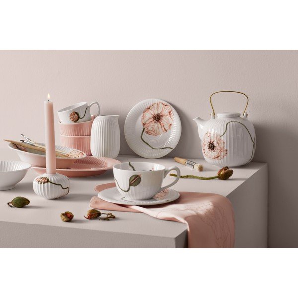 Balta porcelāna tasīte 380 ml Hammershøi Poppy – Kähler Design-image-4