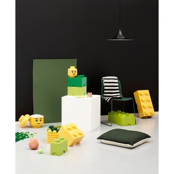 Balta LEGO® apaļa glabāšanas kaste, ⌀ 12,5 cm-image-2