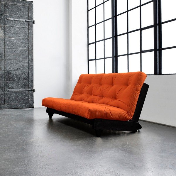 Dīvāns gulta Karup Fresh Wenge/Orange-image-1