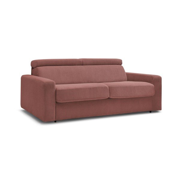 Rozā velveta salokāms dīvāns 195 cm Monaco – Bobochic Paris-image-3