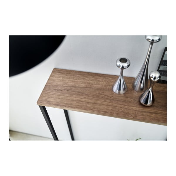 Melns konsoles galds 18.5x60 cm Tower – YAMAZAKI-image-3