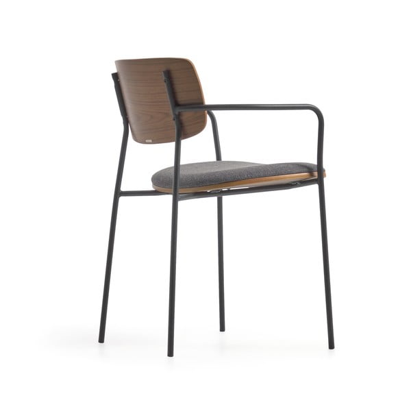 Pelēks/brūns pusdienu krēsls Maureen – Kave Home-image-3