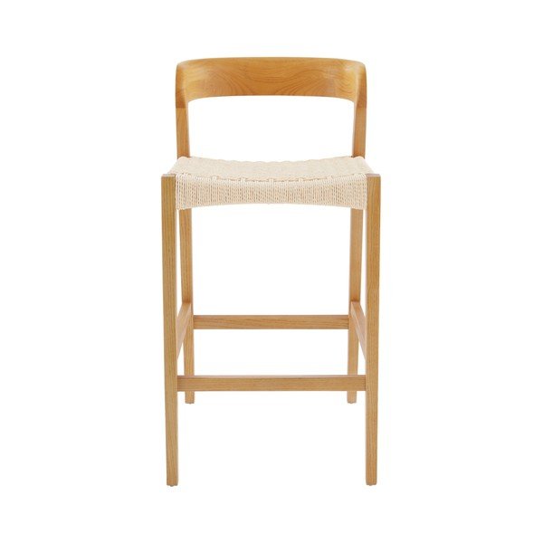 Dabīga toņa gobas masīvkoka bāra krēsls (sēdekļa augstums 65 cm) Vikdalen – Jotex-image-2