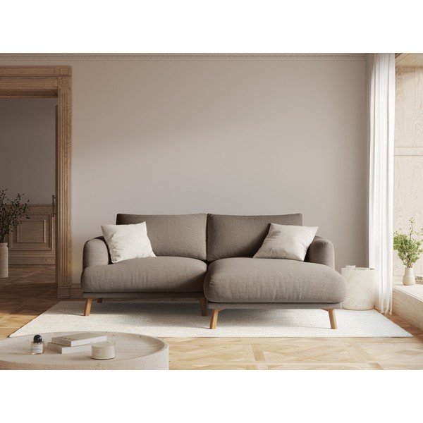Pelēkbrūns stūra dīvāns (ar labo stūri/ar zvilni) Naomi – Micadoni -image-1