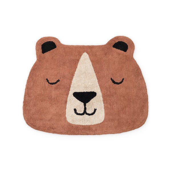 Brūns mazgājams/ar rokām darināts kokvilnas bērnu paklājs 101x120 cm Snuggle Benni – Hanse Home
