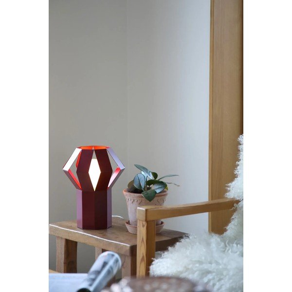 Sarkana metāla galda lampa ar metāla abažūru (augstums 27 cm) Octa – Markslöjd-image-1