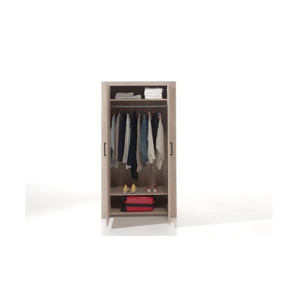 Brūns skapis Vipack Aline Wood, augstums 200 cm-image-1