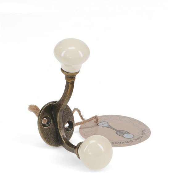 Krēmkrāsas metāla sienas pakaramais 3 cm – Rex London-image-2