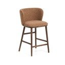 Terakotas oranžs polsterēts bāra krēsls (sēdekļa augstums 65 cm) Ciselia – Kave Home