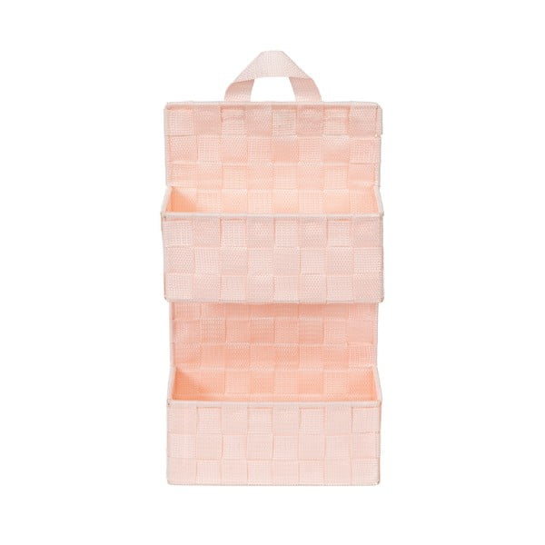 Gaiši rozā divlīmeņu piekaramais grozs Compactor Bristol-image-3